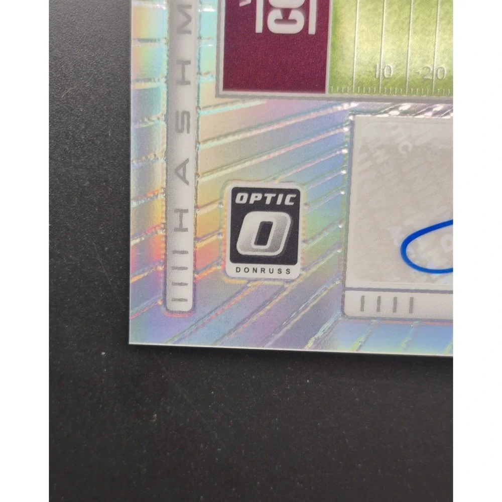 2025 Donruss Optic Sam Hartman #HM-SH Hash Marks Autograph Prizm Commanders‎
